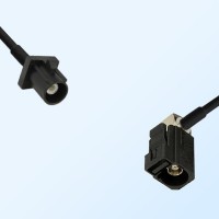75Ohm Fakra A Male - Fakra A Female Right Angle Cable Assemblies