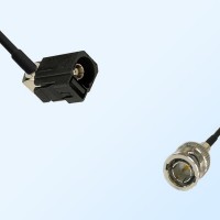 75Ohm Fakra A Female Right Angle - BNC Male Cable Assemblies
