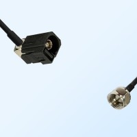 75Ohm Fakra A Female Right Angle - F Male Cable Assemblies