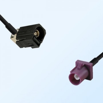 75Ohm Fakra A Female Right Angle - Fakra D Male Cable Assemblies