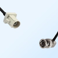 75Ohm Fakra B Male - BNC Male Right Angle Cable Assemblies