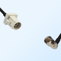 75Ohm Fakra B Male - F Male Right Angle Cable Assemblies