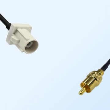 75Ohm Fakra B Male - RCA Male Cable Assemblies