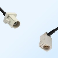 75Ohm Fakra B Male - Fakra B Female Right Angle Cable Assemblies