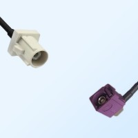 75Ohm Fakra B Male - Fakra D Female Right Angle Cable Assemblies