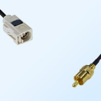 75Ohm Fakra B Female - RCA Male Cable Assemblies