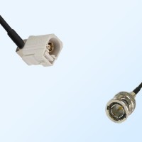 75Ohm Fakra B Female Right Angle - BNC Male Cable Assemblies