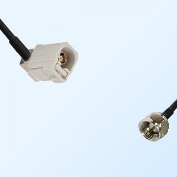 75Ohm Fakra B Female Right Angle - F Male Cable Assemblies