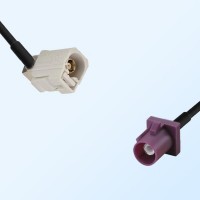 75Ohm Fakra B Female Right Angle - Fakra D Male Cable Assemblies
