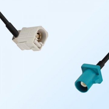 75Ohm Fakra B Female Right Angle - Fakra Z Male Cable Assemblies