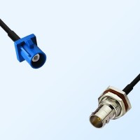 75Ohm Fakra C Male - BNC Bulkhead Female with O-Ring Cable Assemblies