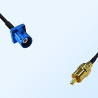 75Ohm Fakra C Male - RCA Male Cable Assemblies