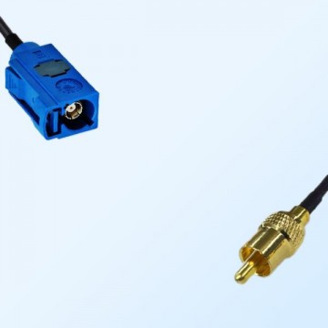 75Ohm Fakra C Female - RCA Male Cable Assemblies