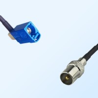 75Ohm Fakra C Female Right Angle - DVB-T TV Male Cable Assemblies