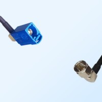 75Ohm Fakra C Female Right Angle - F Male Right Angle Cable Assemblies