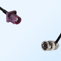 75Ohm Fakra D Male - BNC Male Right Angle Cable Assemblies