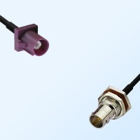 75Ohm Fakra D Male - BNC Bulkhead Female with O-Ring Cable Assemblies