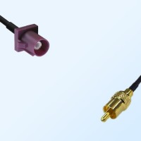 75Ohm Fakra D Male - RCA Male Cable Assemblies