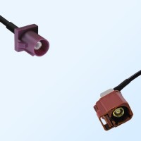 75Ohm Fakra D Male - Fakra F Female Right Angle Cable Assemblies