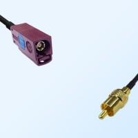 75Ohm Fakra D Female - RCA Male Cable Assemblies