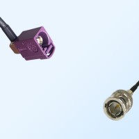 75Ohm Fakra D Female Right Angle - BNC Male Cable Assemblies