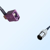 75Ohm Fakra D Female Right Angle - BNC Female Cable Assemblies