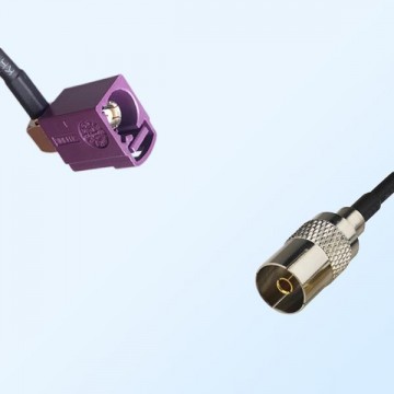 75Ohm Fakra D Female Right Angle - DVB-T TV Female Cable Assemblies