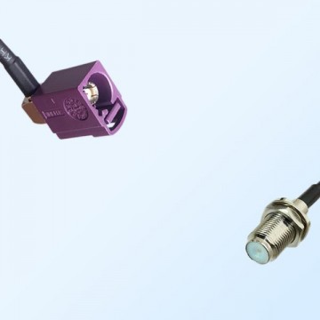 75Ohm Fakra D Female Right Angle - F Bulkhead Female Cable Assemblies
