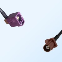 75Ohm Fakra D Female Right Angle - Fakra F Male Cable Assemblies
