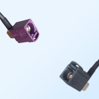 75Ohm Fakra D Female R/A - Fakra G Female R/A Cable Assemblies