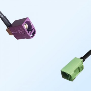 75Ohm Fakra D Female Right Angle - Fakra N Female Cable Assemblies
