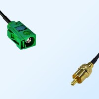 75Ohm Fakra E Female - RCA Male Cable Assemblies