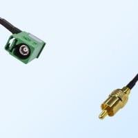 75Ohm Fakra E Female Right Angle - RCA Male Cable Assemblies