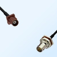 75Ohm Fakra F Male - BNC Bulkhead Female with O-Ring Cable Assemblies