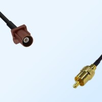 75Ohm Fakra F Male - RCA Male Cable Assemblies