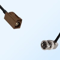 75Ohm Fakra F Female - BNC Male Right Angle Cable Assemblies