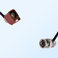 75Ohm Fakra F Female R/A - BNC Male R/A Cable Assemblies