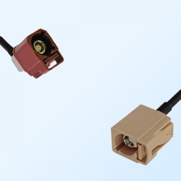 75Ohm Fakra F Female Right Angle - Fakra I Female Cable Assemblies