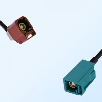 75Ohm Fakra F Female Right Angle - Fakra Z Female Cable Assemblies