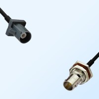 75Ohm Fakra G Male - BNC Bulkhead Female with O-Ring Cable Assemblies