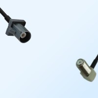 75Ohm Fakra G Male - F Bulkhead Female Right Angle Cable Assemblies