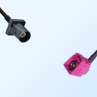 75Ohm Fakra G Male - Fakra H Female Right Angle Cable Assemblies