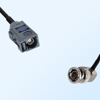 75Ohm Fakra G Female - BNC Male Right Angle Cable Assemblies