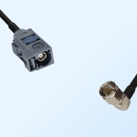 75Ohm Fakra G Female - F Male Right Angle Cable Assemblies