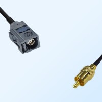 75Ohm Fakra G Female - RCA Male Cable Assemblies