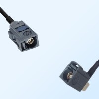 75Ohm Fakra G Female - Fakra G Female Right Angle Cable Assemblies