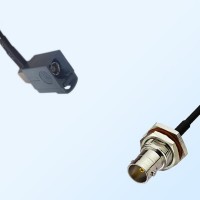 75Ohm Fakra G Female R/A - BNC Bulkhead Female with O-Ring Cable