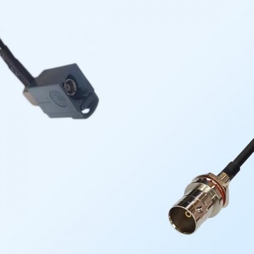 75Ohm Fakra G Female R/A - BNC Front Mount Bulkhead Female Cable