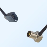 75Ohm Fakra G Female R/A - DVB-T TV Male R/A Cable Assemblies