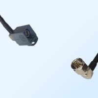 75Ohm Fakra G Female Right Angle - F Male Right Angle Cable Assemblies